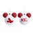 BOLA MICKEY GLITTER SORT VRM/BCO 10CM (DISNEY) JG C/2 PC - Imagem 1