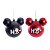 BOLA MICKEY TURMA SORT VRM/PTO/BCO 10CM (DISNEY) C/2 PC - Imagem 1