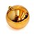 BOLA NATAL 20CM DOURADO - Imagem 1