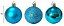 BOLAS X6 GLITTER 8CM AZUL - Imagem 1