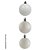 BOLA NATAL EM TUBO MISTA C/12 UND (BRANCO) 6cm (FLORARTE) Vol. 18 - Imagem 1