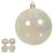 BOLA DECORADA NATAL C/4 UNID PVC (PEROLADO) 8cm (FLORARTE) Vol. 2 a 3 - Imagem 1