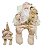 PAPAI NOEL NATAL EM PE CHAMPANHE 30cm (FLORARTE) Vol. 5,23 - Imagem 1