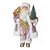 PAPAI NOEL EM PE ROSA/BRANSO 60cm - Imagem 1