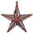 ENFEITE NATAL ESTRELA PENDURAR (VERMELHO) 14cm (FLORARTE) Vol. 20 - Imagem 1