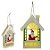 NATAL PLACA DECORATIVA PAPAI NOEL C/LED  BEGE VERMELHO 15X21cm (FLORARTE) Vol. 6 - Imagem 1