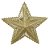 ENFEITE NATAL ESTRELA PENDURAR C/GLITTER (DOURADO) 19cm (FLORARTE) Vol. 14 - Imagem 1