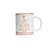 CANECA ARVORE ROSA COM DOURADO G 8x9cm - Imagem 1