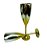 TAÇA DE CHAMPAGNE 180 ML  METALIZADO DEGRADE - OURO - Imagem 1