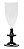 TACA DE CHAMPAGNE AMERICANA 210 ML - PRETO - Imagem 1