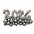 KIt 2024 balões 40 cm com base de balões metalico - Imagem 1