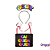 TIARA E PLACA CARNAVAL GOLPE EVA MULTICOLOR KIT 2 PC - Imagem 2