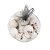 ENFEITE CRANIO ESQUELETO BCO PT C/12 UN - Imagem 2