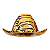 Chapéu Cowboy Aveludado Estampa de Tigre - 1 unidade - Imagem 2