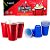 Kit Beer Pong Descartável – 500m (12 copos e 2 bolinhas) - Imagem 1