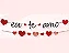 Faixa Decorativa – Amore Eu Te Amo – 1 unidade - Imagem 1