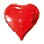 Balão Coração vermelho 18" VAZIO - 1 unidade - Imagem 1