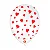 Balão 9” Tema Coração – Branco Polar – São Roque – Pacote com 25 unidades - Imagem 1