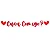 Faixa Decorativa “Casa Comigo” – Glitter Vermelho – 1 unidade - Imagem 2