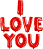 Kit Balão Metalizado “I LOVE YOU” – 40 cm – Vermelho - Imagem 2