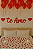 Faixa Decorativa “Te Amo” – Glitter Vermelho – 1 unidade - Imagem 1