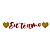 Faixa Decorativa “Eu Te Amo” – com Corações Dourado – 1 unidade - Imagem 2