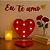 Luminária Decorativa Coração LED – Vermelha – 16,5 x 16,5 cm – 1 unidade - Imagem 1