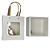Sacola de Papel com Gaveta e Visor – Branca – 18x16,5x8,5 cm – 1 Unidade - Imagem 2