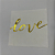 Guardanapo de Papel Dupla Camada Love Dourado 33x33cm – 20 Unidades - Imagem 2
