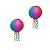 Balão Luminária em Papel Colorido 01 unidade - Imagem 3