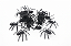 ARANHA MINI 2 CM PLASTICO - Imagem 2