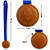 MEDALHA PLASTICA BRONZE - Imagem 1