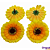 ENFEITE FLOR GIRASSOL KIT C/10 - Imagem 1