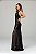 Vestido Longo em Paetê Preto Adila - Imagem 5
