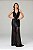 Vestido Longo em Paetê Preto Adila - Imagem 4