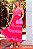 Vestido Midi em Laise e Linho Pink Binnia - Imagem 1