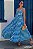 Vestido Estampado Xadrez Azul Hailey - Cloude - Imagem 1