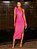 Vestido Midi de Paetês Pink Allure - Imagem 1