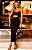 Vestido Midi de Crepe Preto Amber - Imagem 1