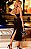 Vestido Midi de Crepe Preto Amber - Imagem 3
