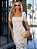 Vestido Midi de Renda Off-White Com Forro Nude Glamour - Imagem 5