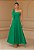 Vestido Longuete Verde um Ombro com Laço Maiale - Imagem 1