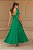 Vestido Longuete Verde um Ombro com Laço Maiale - Imagem 4