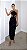 Vestido Midi em Crepe Preto Bordado Scarlet - Imagem 1