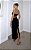 Vestido Midi em Crepe Preto Bordado Scarlet - Imagem 4