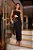 Vestido Midi Preto Bordado Lanuce - Imagem 1