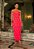 Vestido Midi Vermelho Em Crepe Alfaiataria Goiaba Sany - Imagem 1