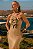 Vestido Midi Mullet de Viscolinho Gold - Imagem 3