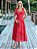 Vestido Midi de Renda Vermelha Rani - Imagem 3