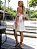 Vestido Curto Off-white Com Estampa Floral Karen - Imagem 3